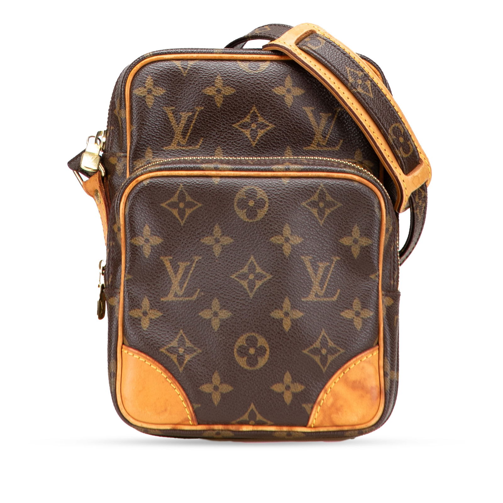 Louis Vuitton Monogram Amazone Bag Canvas Brown Adjustable Strap (1 of 11)