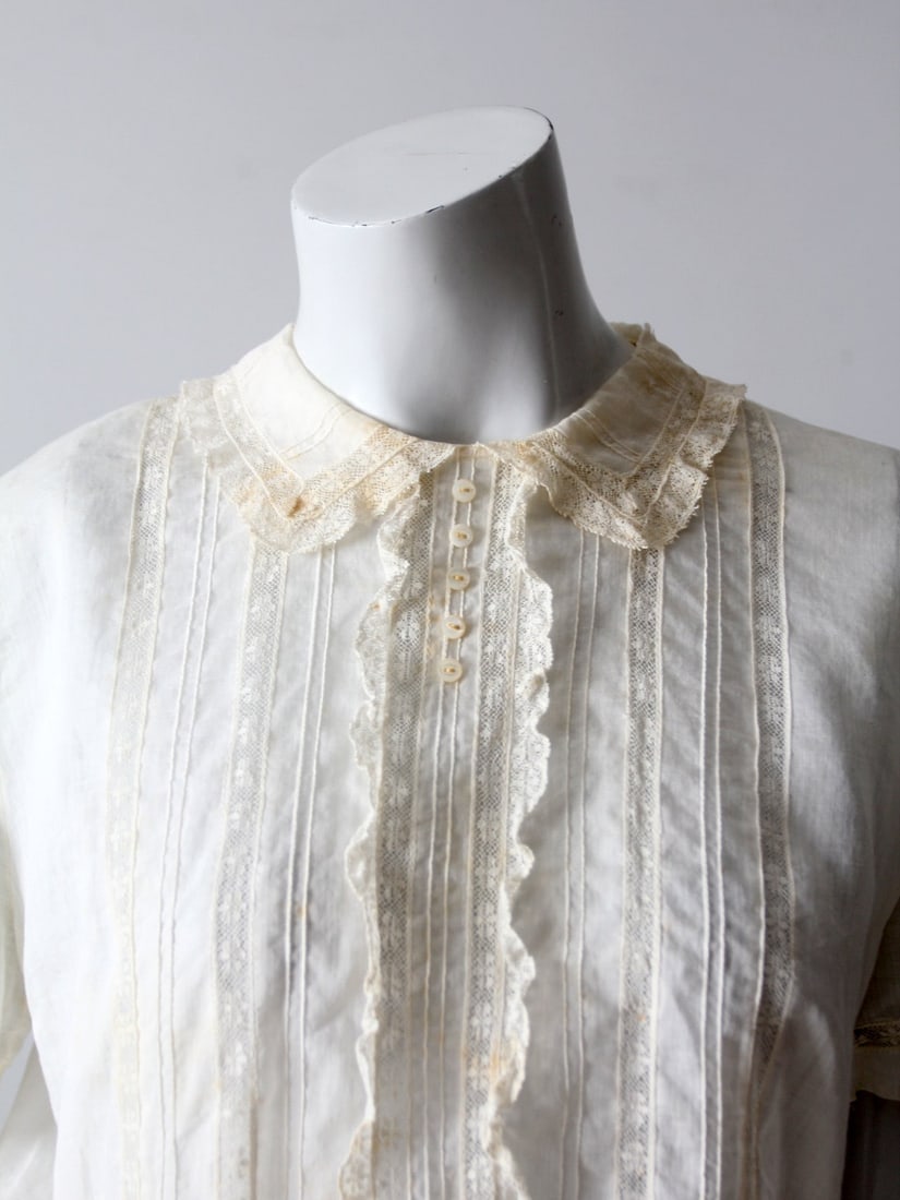 1950s Patty Woodward Vintage Blouse with Lace Detailing (1 of 11)