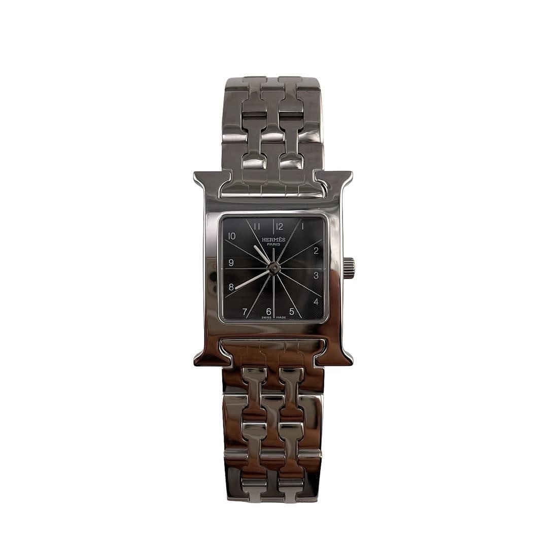 Hermes Heure H Ladies Watch Black Dial Ref HH1.210 Stainless Steel (1 of 2)