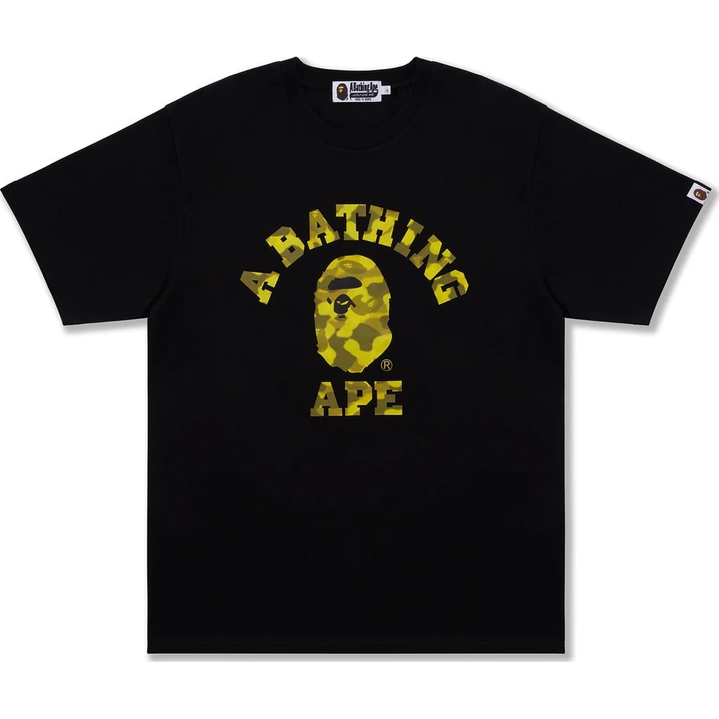 Authentic A Bathing Ape Radiation Camo Black Tee: Authentic A Bathing Ape Radiation Camo Black Tee Discover the authentic A Bathing Ape Radiation Camo College Black Tee, designed for style and comfort. This Extra Large tee is brand new and unworn, ma