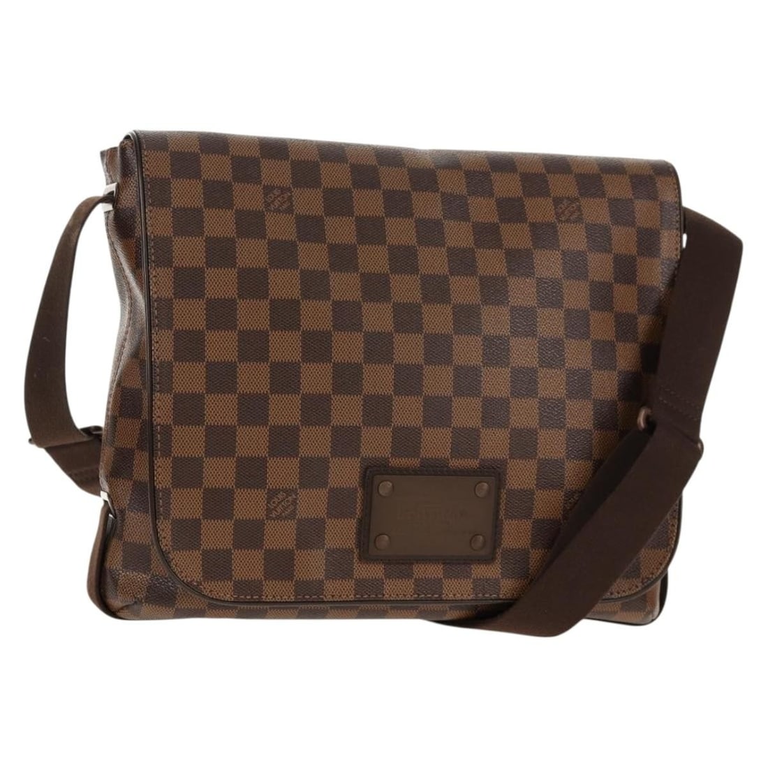LOUIS VUITTON Damier Ebene Brooklyn MM Shoulder Bag N51211 Auth: LOUIS VUITTON Damier Ebene Brooklyn MM Shoulder Bag N51211 Auth This authentic Louis Vuitton Damier Ebene Brooklyn MM Shoulder Bag is a stylish and versatile accessory from the renowned French luxury
