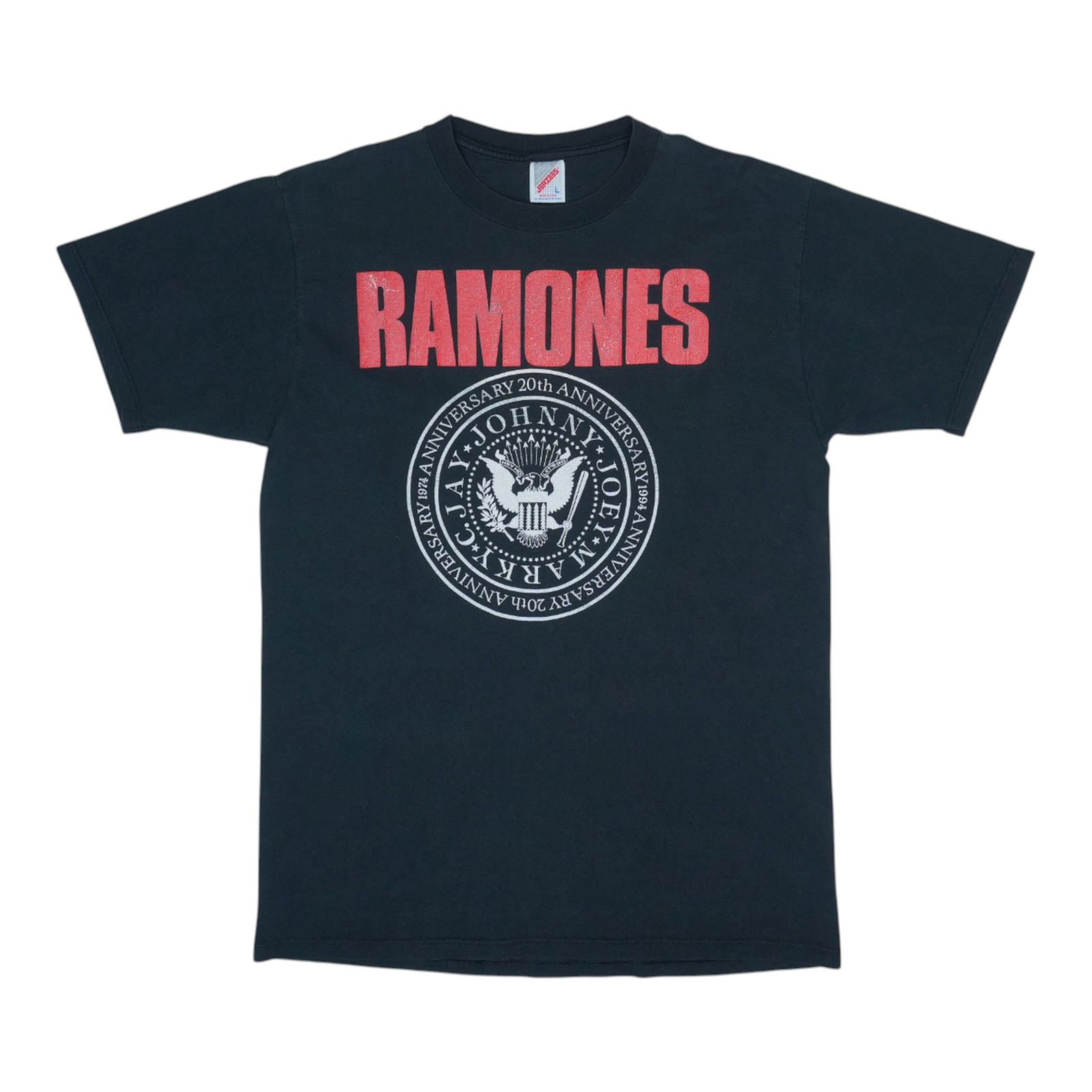 Vintage 1994 Ramones Acid Eater Black Cotton Shirt: Vintage 1994 Ramones Acid Eater Black Cotton Shirt This original vintage 1994 Ramones Acid Eater Shirt is a must-have for any fan. Crafted from 100% cotton, this true vintage piece features eye-catchi