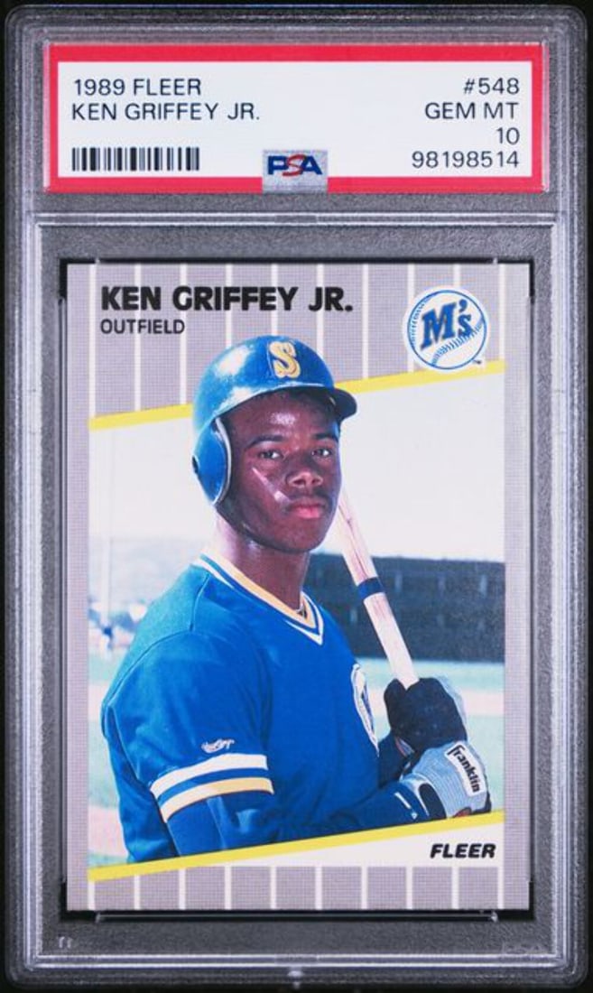 1989 Fleer Ken Griffey Jr. #548 Rookie Card PSA 10 Authenticated (1 of 2)