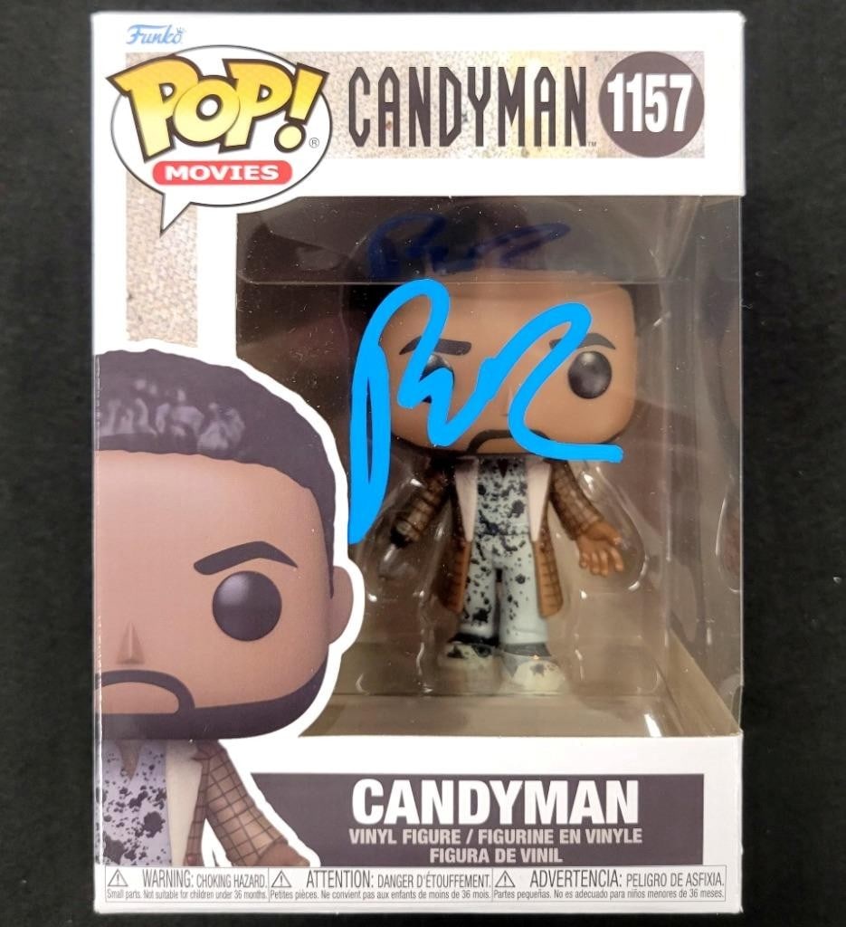 Bernard Rose Signed Candyman Funko Pop 1157 Beckett Authenticated: Bernard Rose Signed Candyman Funko Pop 1157 Beckett Authenticated This is an original Funko Pop! figure of Candyman, signed by director Bernard Rose. The autograph has been authenticated by Beckett, e