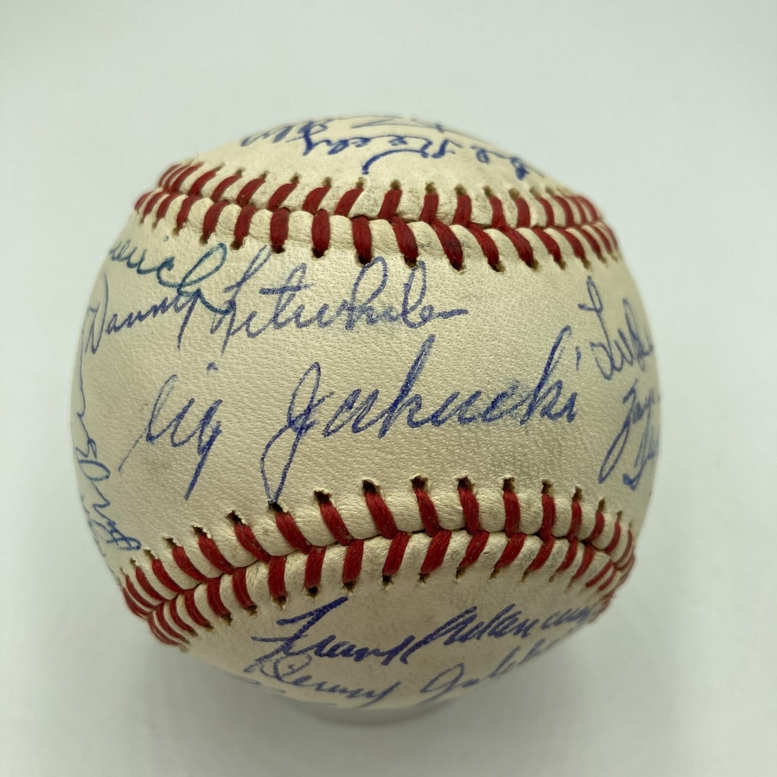1944 St. Louis Cardinals Team Signed Baseball Beckett Authenticated (1 of 10)