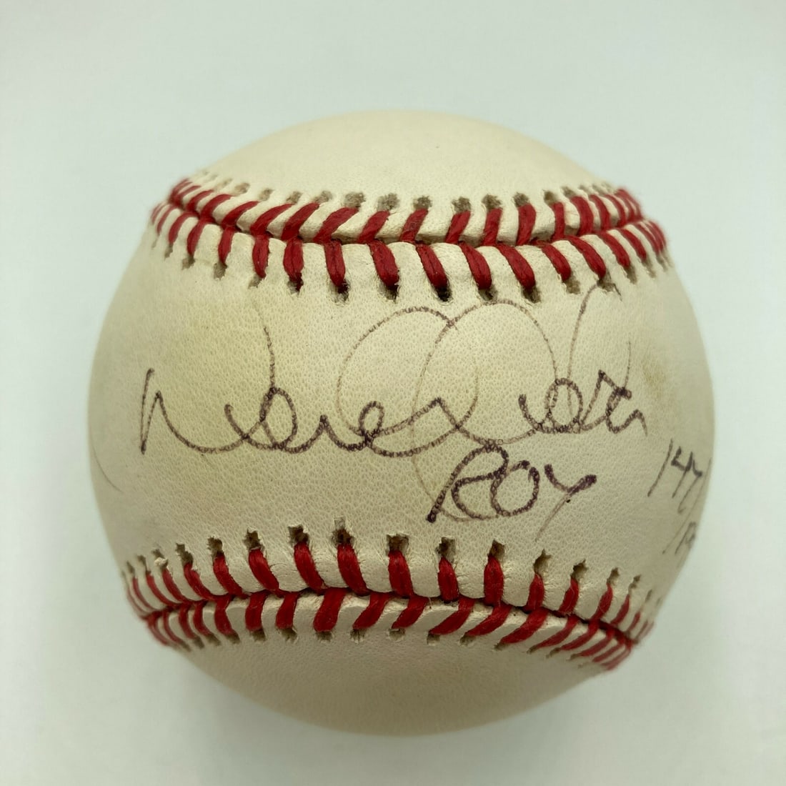Derek Jeter 1996 Rookie of the Year Signed Baseball with JSA COA: Derek Jeter 1996 Rookie of the Year Signed Baseball with JSA COA Celebrate the legacy of baseball legend Derek Jeter with this signed and inscribed Official American League baseball commemorating his