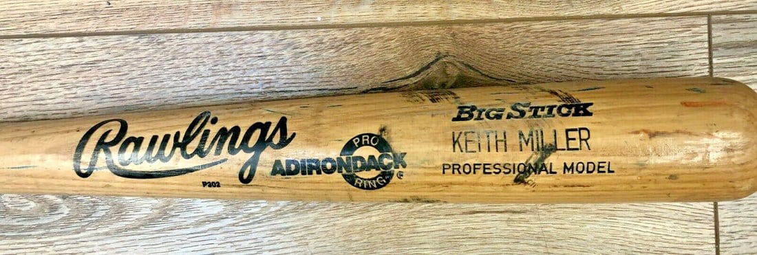 Keith Miller 1987 Rawlings Big Stick Game Used Bat Mets #25: Keith Miller 1987 Rawlings Big Stick Game Used Bat Mets #25 Authentic Keith Miller game-used bat from the 1987 MLB season, featuring the iconic Rawlings Big Stick model P302. This bat, associated with