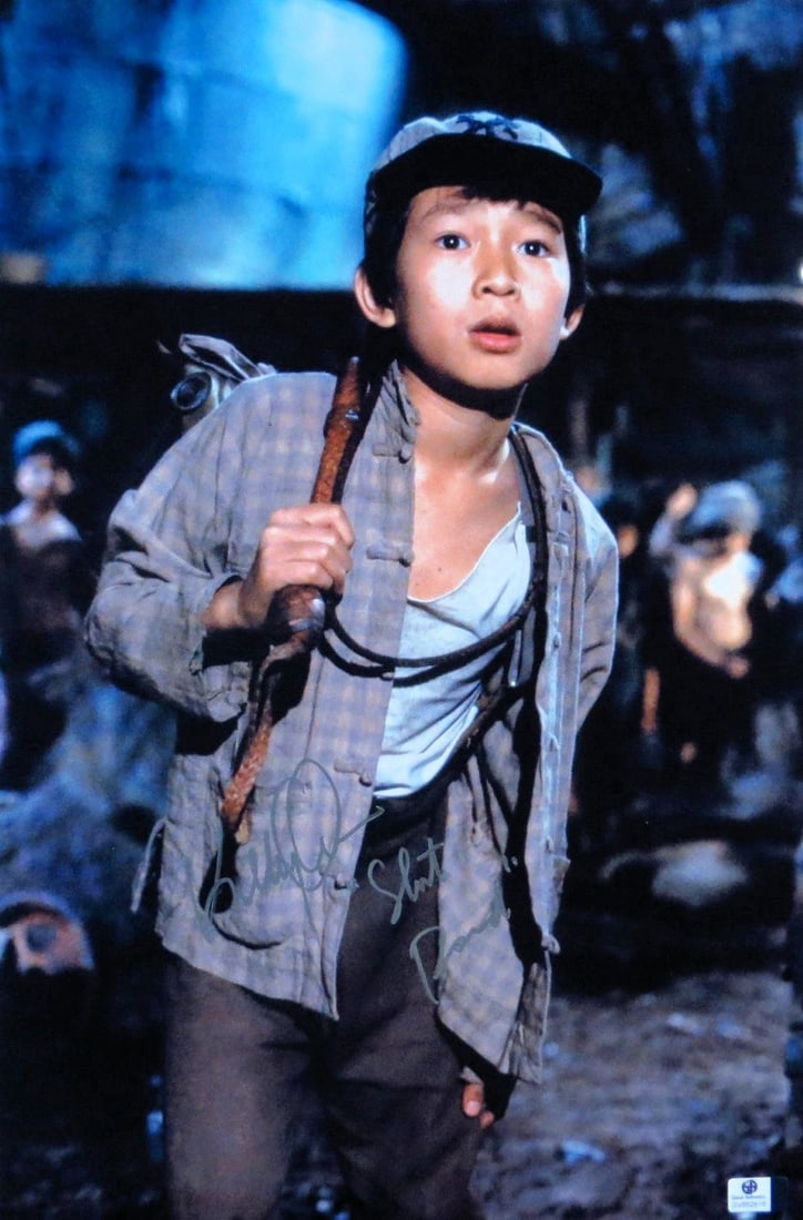 Jonathan Ke Quan Autographed 12x18 Photo Indiana Jones JSA Certified (1 of 2)