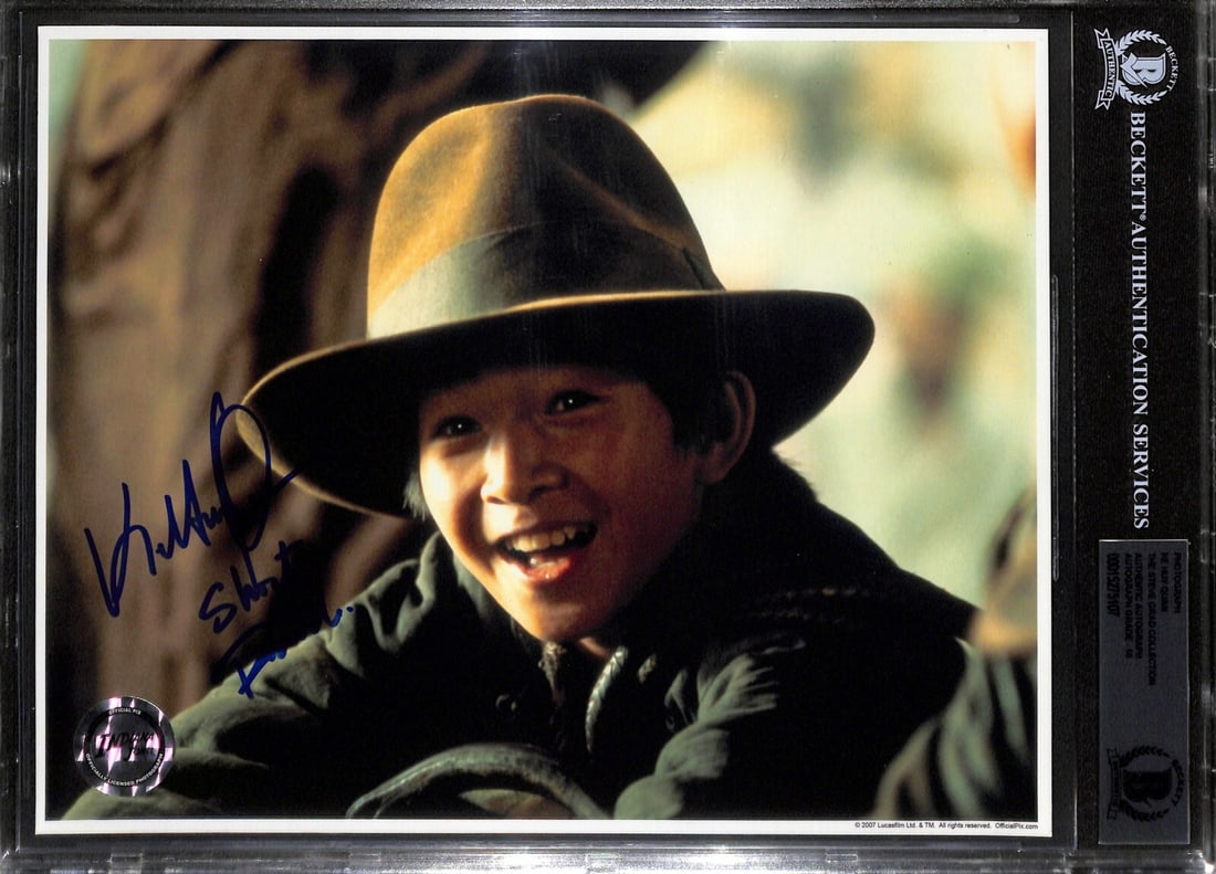Ke Huy Quan Signed 8x10 Photo Short Round Indiana Jones BAS 10 (1 of 1)