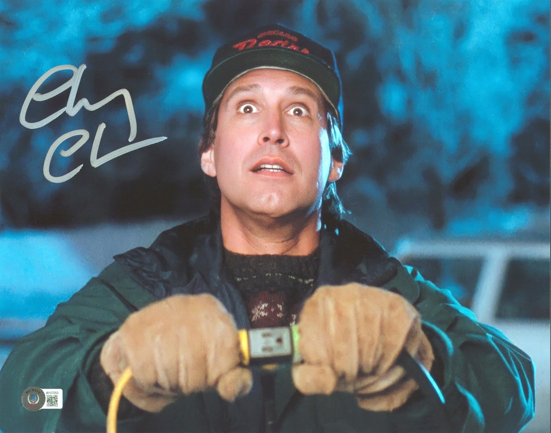 Chevy Chase Signed 11x14 National Lampoon Christmas Vacation Photo BAS Authenticated (1 of 3)