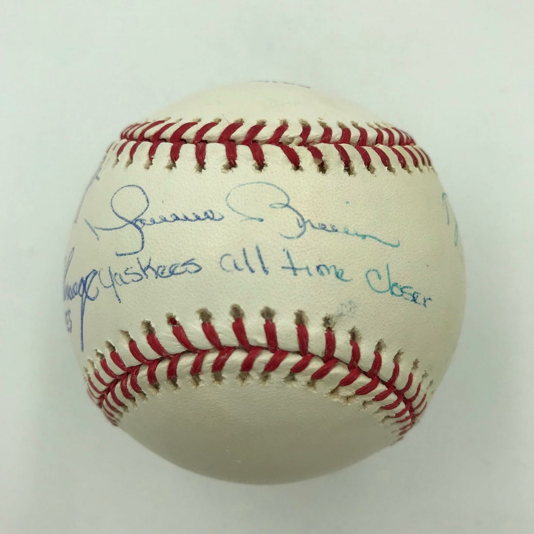 Mariano Rivera Multi Signed Yankees Closers Baseball with Steiner COA: Mariano Rivera Multi Signed Yankees Closers Baseball with Steiner COA Celebrate the legacy of the New York Yankees with this extraordinary signed baseball featuring the iconic signatures of some of th