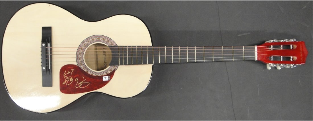 Eric Gunderson Stephen Barker Liles Love And Theft Autographed Guitar GAI Certified: Eric Gunderson Stephen Barker Liles Love And Theft Autographed Guitar GAI Certified This is an original autographed guitar by Eric Gunderson and Stephen Barker Liles, members of the country music duo