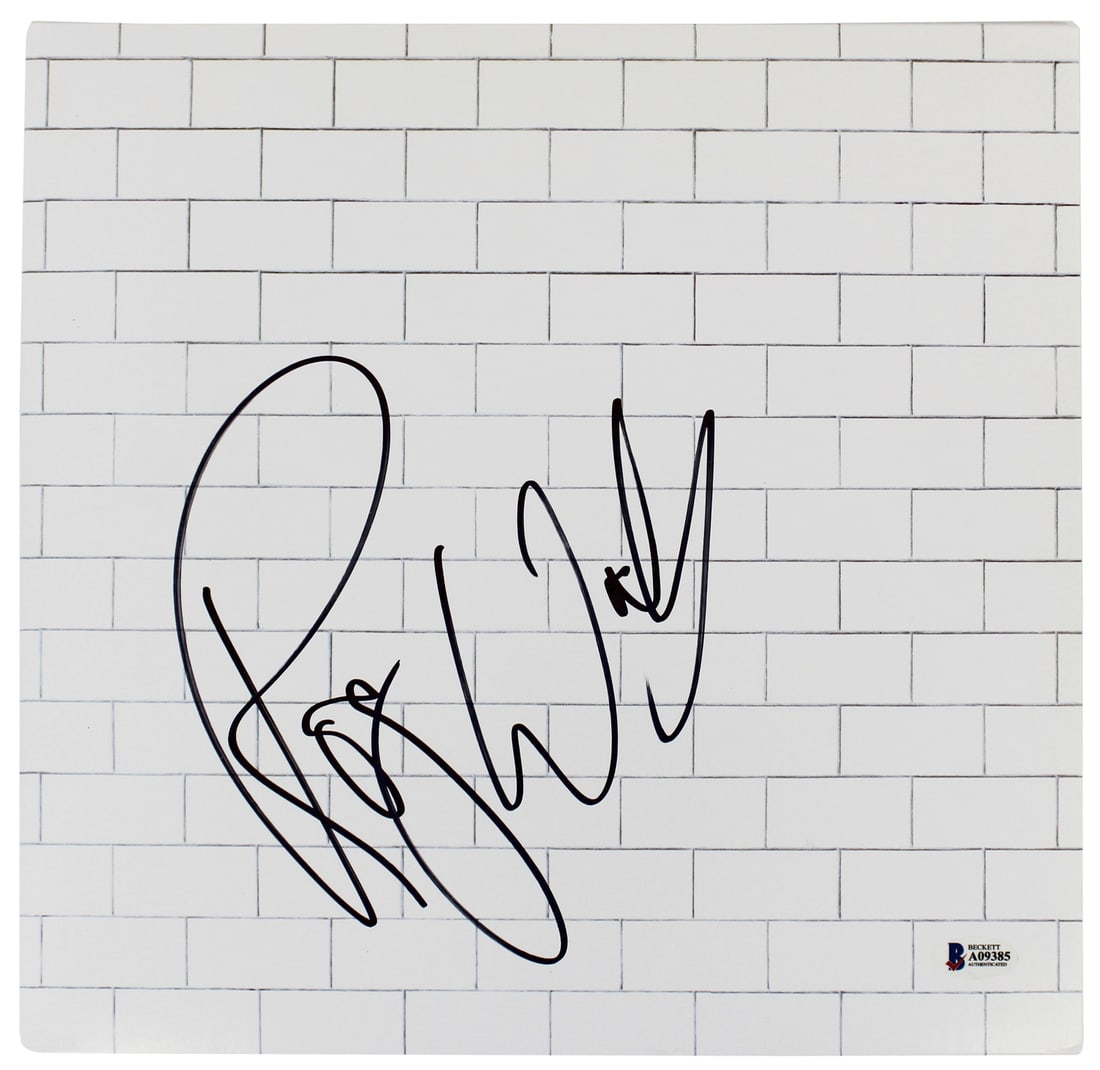Roger Waters Signed Pink Floyd The Wall Album Cover with Vinyl Beckett Authenticated (1 of 6)