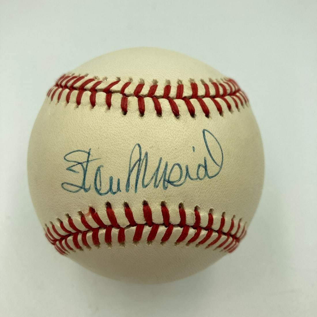 Stan Musial Signed Official National League Baseball with JSA COA: Stan Musial Signed Official National League Baseball with JSA COA This is an official National League baseball signed by legendary baseball player Stan Musial. The autograph has been authenticated by