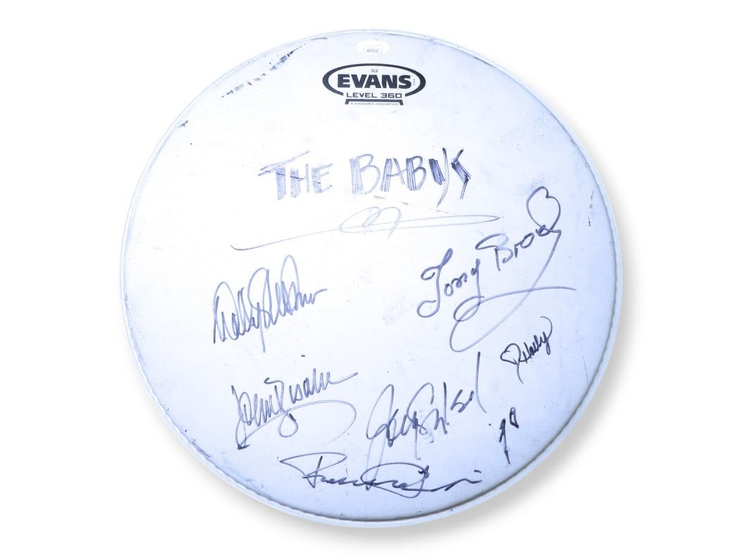The Babys Band Signed 12 Inch Drumhead with JSA Authentication (1 of 3)