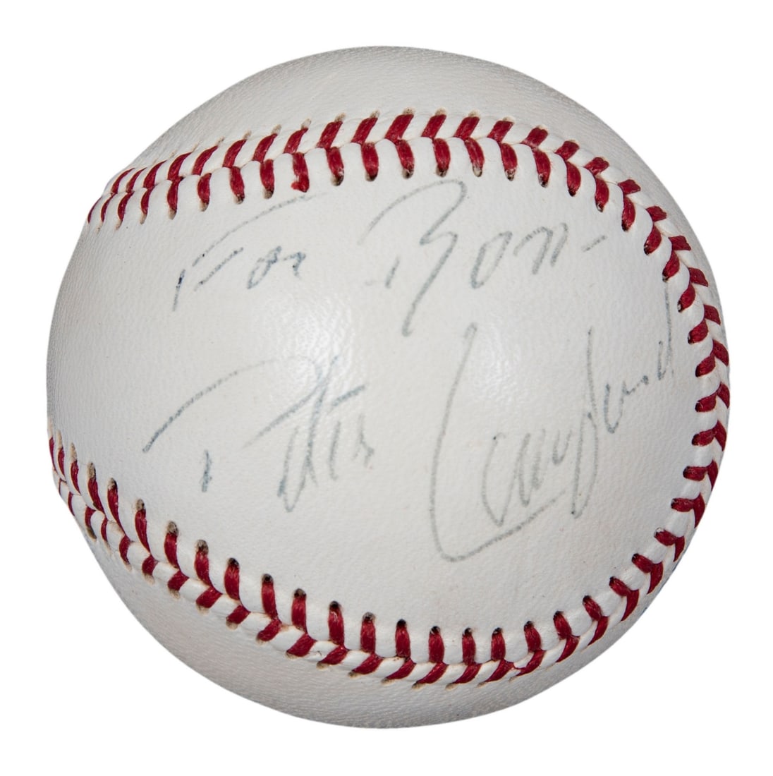Peter Lawford Signed Baseball with Inscription To Bon PSA/DNA Rat Pack JFK: Peter Lawford Signed Baseball with Inscription To Bon PSA/DNA Rat Pack JFK This Official National League baseball, signed by Peter Lawford, is a remarkable piece of memorabilia connected to the iconic