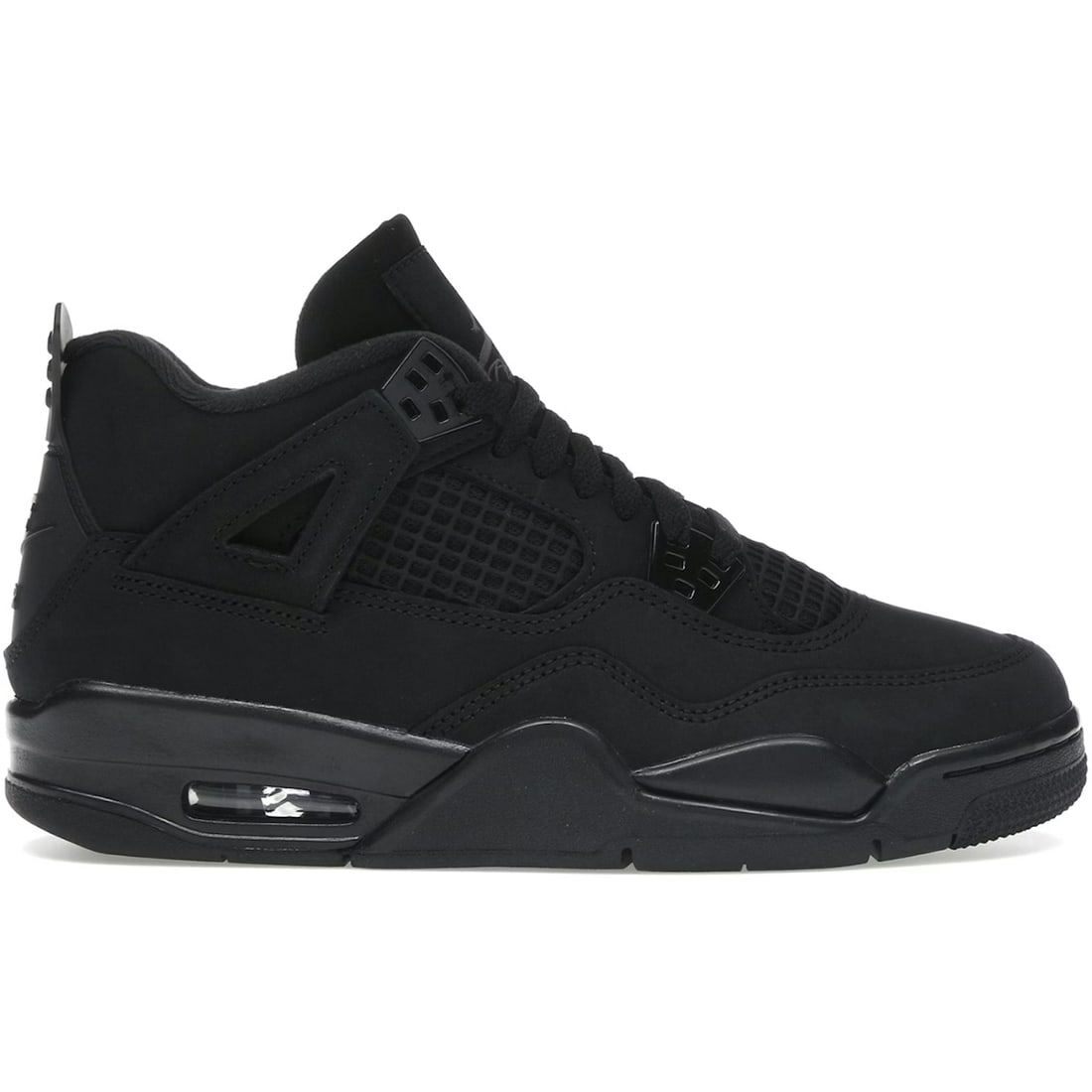 Nike Air Jordan 4 Retro Black Cat GS 2025 Sneaker: Nike Air Jordan 4 Retro Black Cat GS 2025 Sneaker The Nike Air Jordan 4 Retro "Black Cat" (GS) (2025) presents a sleek, stealth-inspired aesthetic that has established itself as one of the most covete