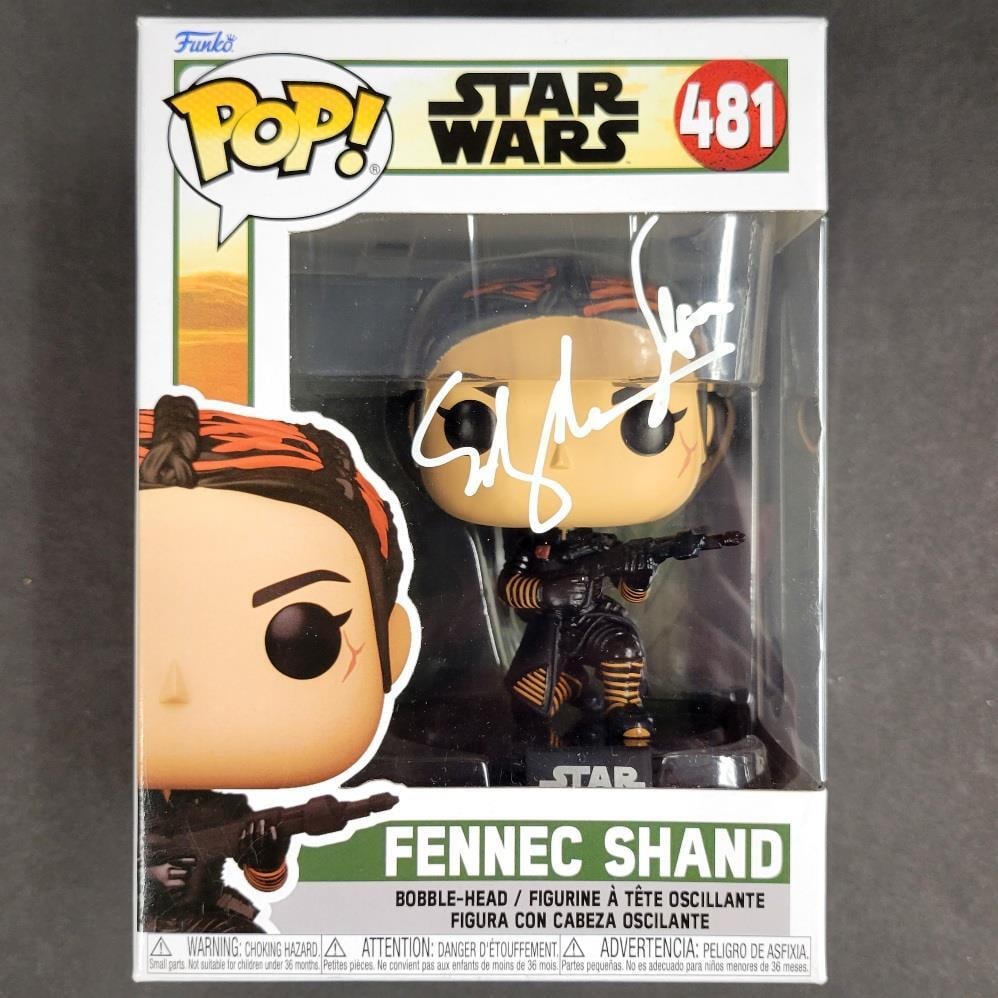 Ming-Na Wen Fennec Shand Funko Pop Autographed The Mandalorian Beckett: Ming-Na Wen Fennec Shand Funko Pop Autographed The Mandalorian Beckett This Funko Pop features Fennec Shand from the iconic show The Mandalorian, personally signed by the talented actress Ming-Na Wen.