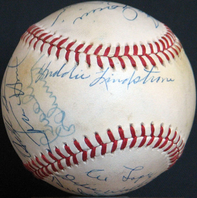 Stan Musial Freddie Lindstrom Multi Signed Baseball PSA DNA COA: Stan Musial Freddie Lindstrom Multi Signed Baseball PSA DNA COA This official National League baseball showcases the signatures of several baseball legends, highlighted by Hall of Famers Stan Musial a