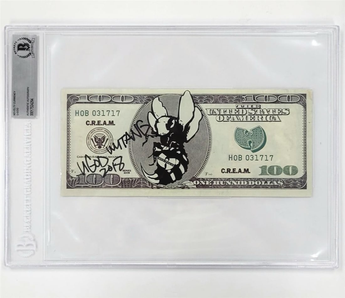 U-God Lamont Hawkins Signed Wu-Tang 2018 Custom Currency Beckett Authenticated (1 of 4)