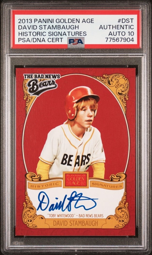 David Stambaugh 2013 Golden Age Historic Signature PSA 10 Baseball Card: David Stambaugh 2013 Golden Age Historic Signature PSA 10 Baseball Card Celebrate the legacy of David Stambaugh with this 2013 Golden Age Historic Signature Baseball Card. This officially graded card
