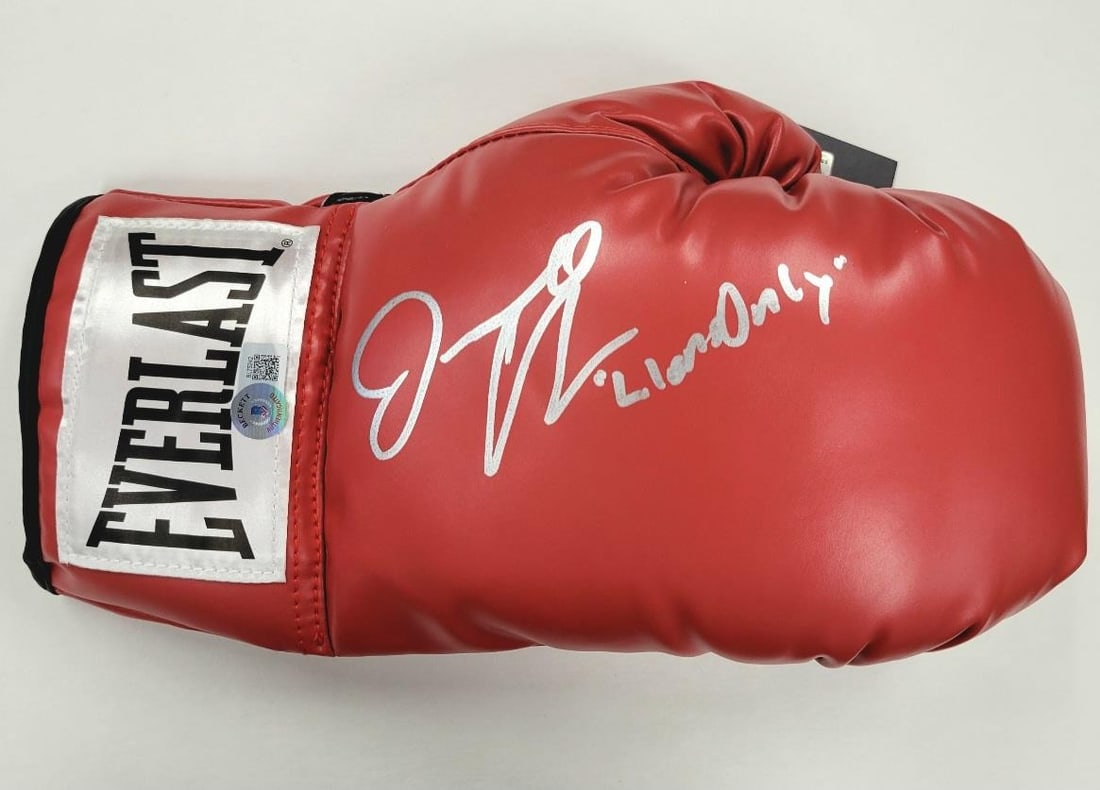 Jermall Charlo Signed Lions Only Everlast Boxing Glove Beckett Authenticated: Jermall Charlo Signed Lions Only Everlast Boxing Glove Beckett Authenticated This is an original signed boxing glove by Jermall Charlo featuring the "Lions Only" branding. The glove is authenticated b