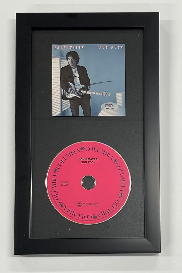 John Mayer Sob Rock Signed Framed CD Cover PSA/DNA Authenticated (1 of 2)
