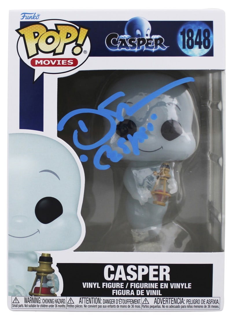 Devon Sawa Signed Casper #1848 Funko Pop Vinyl BAS Authenticated: Devon Sawa Signed Casper #1848 Funko Pop Vinyl BAS Authenticated This original Casper #1848 Funko Pop Vinyl Figure has been personally signed by Devon Sawa, the star of the film Casper. It comes with