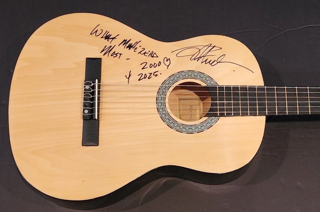 Ty Hendron Autographed Acoustic Guitar Inscribed What Mattered Most BAS: Ty Hendron Autographed Acoustic Guitar Inscribed What Mattered Most BAS This Ty Hendron signed acoustic guitar features an inscription of "What Mattered Most" and is authenticated by Beckett Authentic