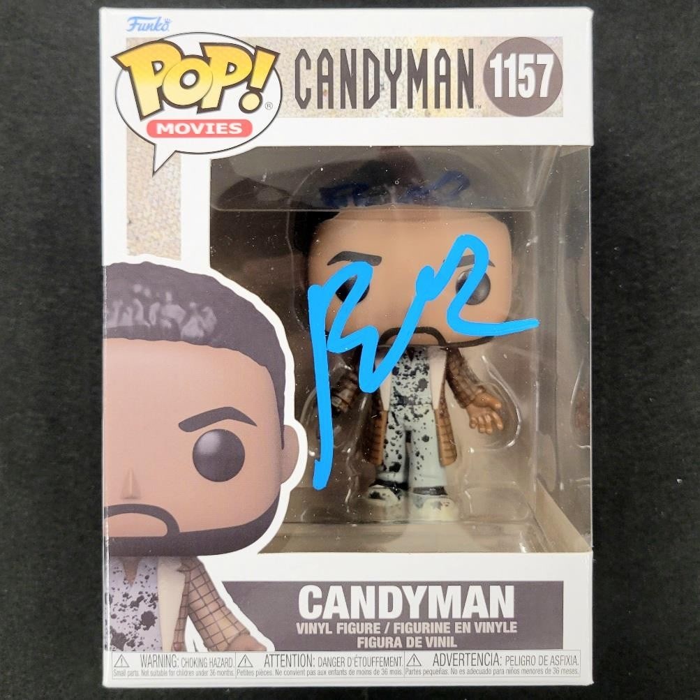 Bernard Rose Signed Candyman Funko Pop 1157 Beckett Authenticated: Bernard Rose Signed Candyman Funko Pop 1157 Beckett Authenticated This Funko Pop! figure features the iconic Candyman character and is signed by director Bernard Rose. The autograph comes with Beckett