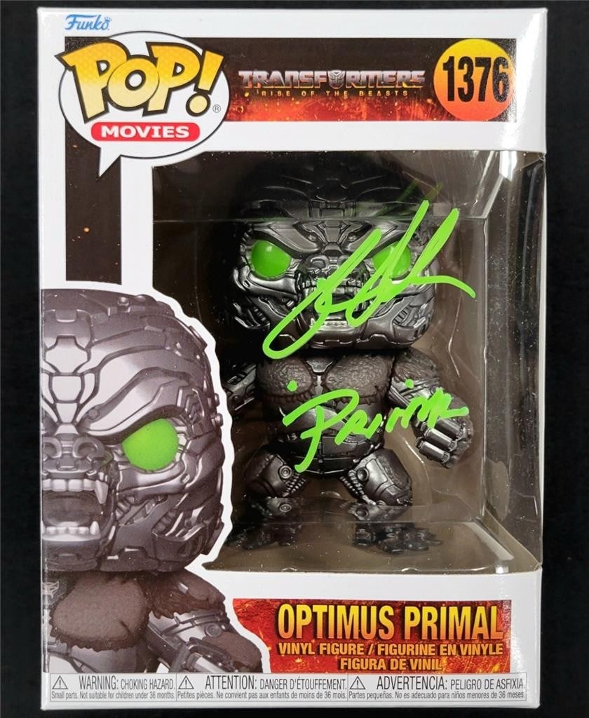 Ron Perlman Signed Optimus Primal Funko Pop 1376 Transformers Beckett Authenticated: Ron Perlman Signed Optimus Primal Funko Pop 1376 Transformers Beckett Authenticated This original Funko Pop figure features "Optimus Primal" from the Transformers series and is signed by Ron Perlman.