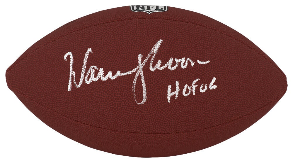 Warren Moon Signed Wilson NFL Football with HOF 06 Inscription (1 of 1)