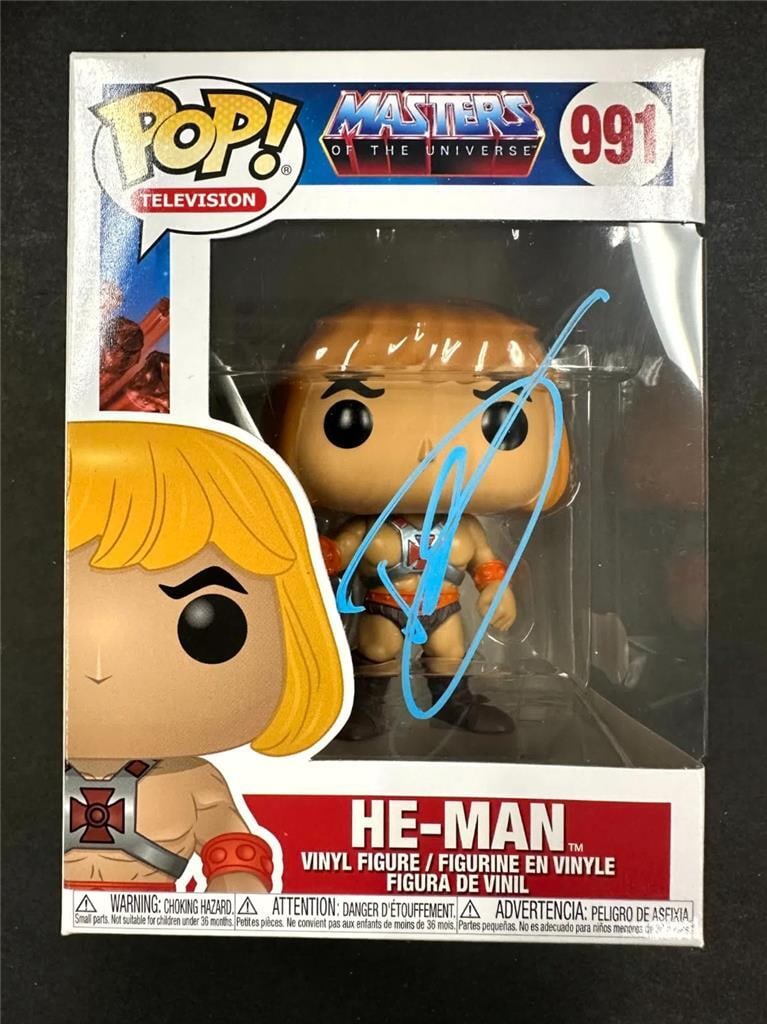 Dolph Lundgren Signed He-Man Funko Pop! Autographed A~ BAS: Dolph Lundgren Signed He-Man Funko Pop! Autographed A~ BAS This He-Man Masters of the Universe Funko Pop! is a must-have for collectors and fans alike. It features a signature from Dolph Lundgren, the