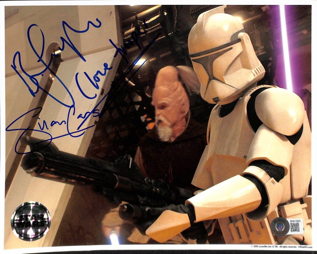 Silas Carson Bodie Taylor Signed 8x10 Photo Star Wars Beckett Certified (1 of 1)