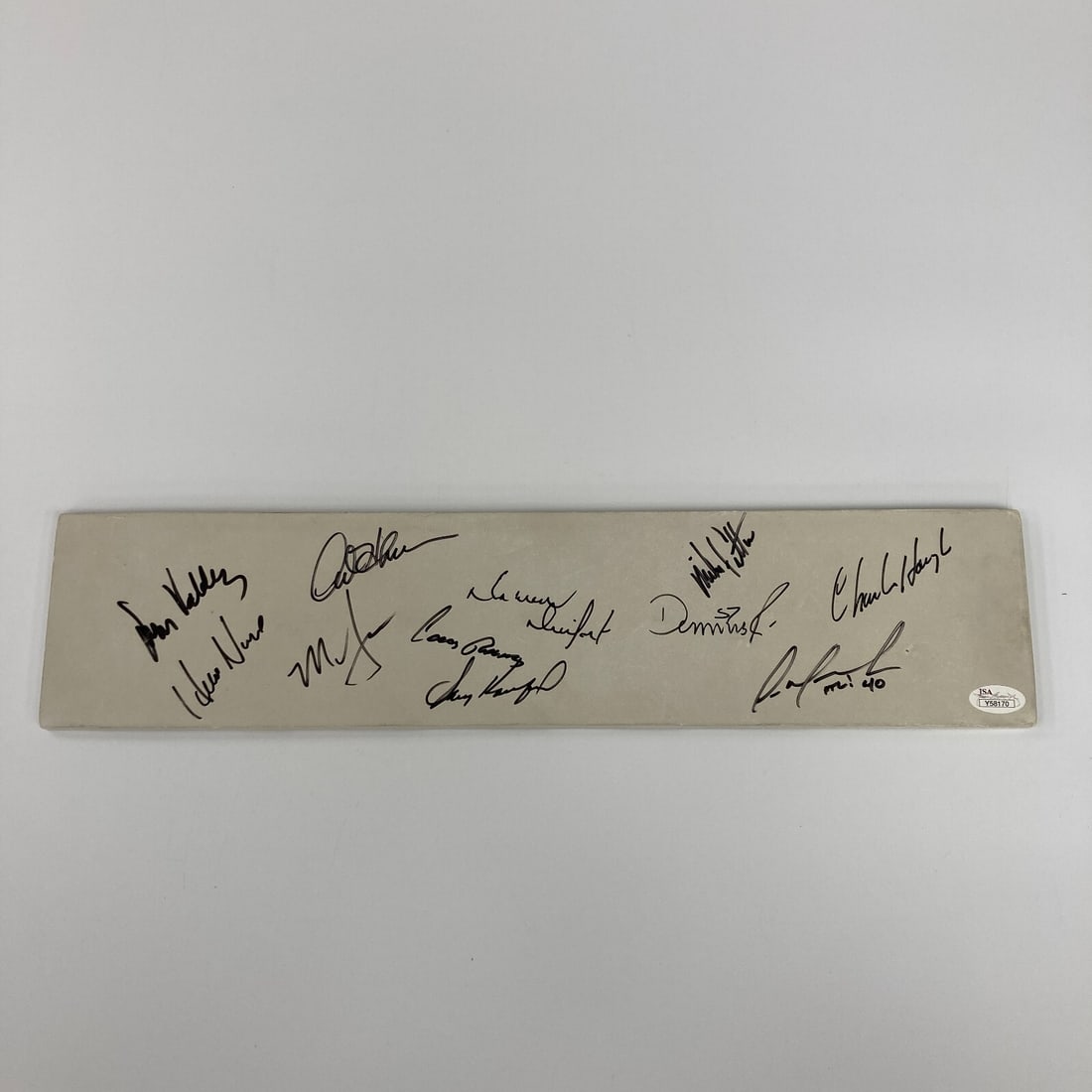Los Angeles Dodgers Signed Pitching Rubber Sandy Koufax Orel Hershiser JSA: Los Angeles Dodgers Signed Pitching Rubber Sandy Koufax Orel Hershiser JSA Celebrate the legacy of the Los Angeles Dodgers with this unique autographed pitching rubber featuring the signatures of base