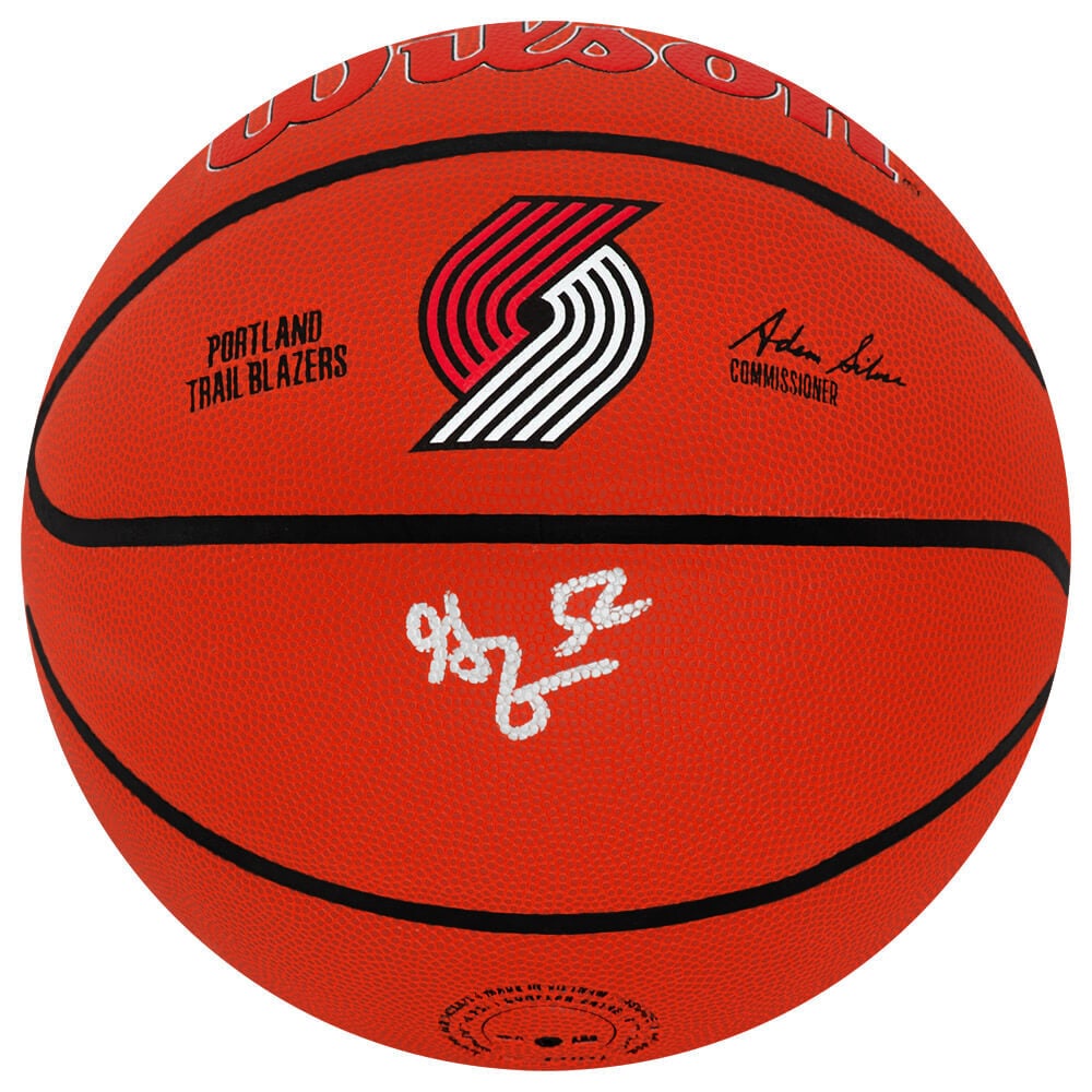 Greg Oden Signed NBA Basketball Portland Trailblazers Logo with COA: Greg Oden Signed NBA Basketball Portland Trailblazers Logo with COA This authentic Greg Oden signed Portland Trailblazers logo Wilson NBA basketball is a must-have for any basketball fan. The ball sho