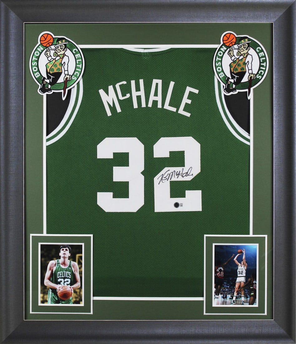 Kevin McHale Signed Green Framed Jersey Boston Celtics BAS Authenticated: Kevin McHale Signed Green Framed Jersey Boston Celtics BAS Authenticated Celebrate the legacy of Kevin McHale with this authentic signed green pro style framed jersey from the Boston Celtics. Personal