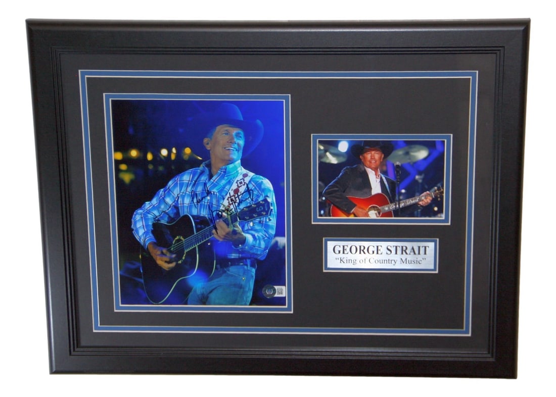 George Strait Signed Framed 8x10 Photo King of Country Music Beckett Authenticated (1 of 4)