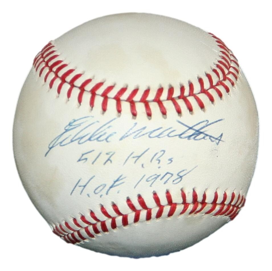 Eddie Matthews Signed ONL Baseball PSA/DNA Milwaukee Braves (1 of 2)