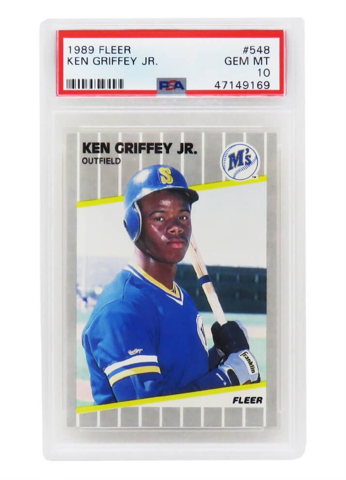 Ken Griffey Jr 1989 Fleer Baseball #548 RC PSA 10 Gem Mint: Ken Griffey Jr 1989 Fleer Baseball #548 RC PSA 10 Gem Mint This listing is for a Ken Griffey Jr. 1989 Fleer Baseball #548 rookie card, graded PSA 10 Gem Mint, the highest grade awarded by Professional