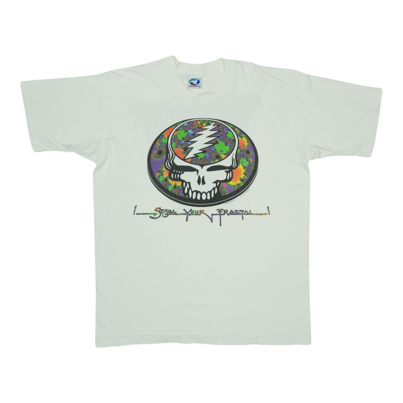 1993 Grateful Dead Steal Your Fractal Tour Shirt Vintage XL Cotton (1 of 6)