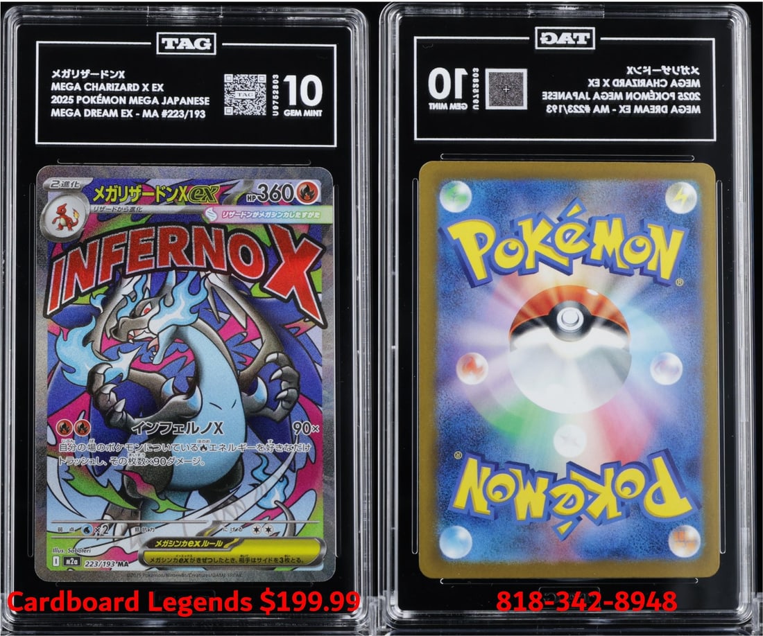 Mega Charizard X EX Rare Japanese Card TAG 10 PSA Grade (1 of 1)