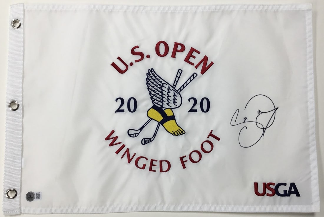 Jason Day Signed U.S. Open 2020 Winged Foot Pin Flag Beckett Authenticated (1 of 4)