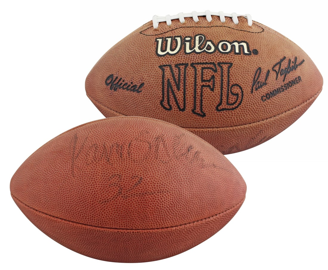 Marcus Allen Signed Oakland Raiders Wilson NFL Football Beckett Authenticated: Marcus Allen Signed Oakland Raiders Wilson NFL Football Beckett Authenticated This authentic Wilson Official NFL Football has been personally signed by Marcus Allen, the legendary player from the Oakl