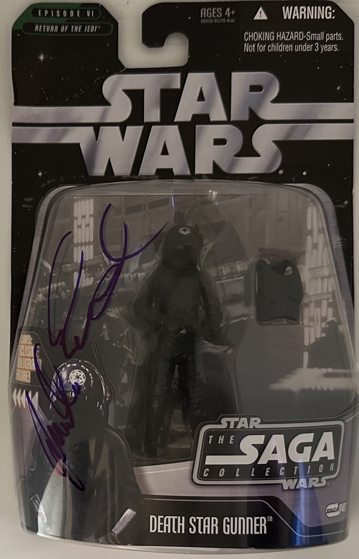Jonathan Erland Signed Star Wars Death Star Gunner Action Figure Beckett Authenticated 2004 (1 of 1)