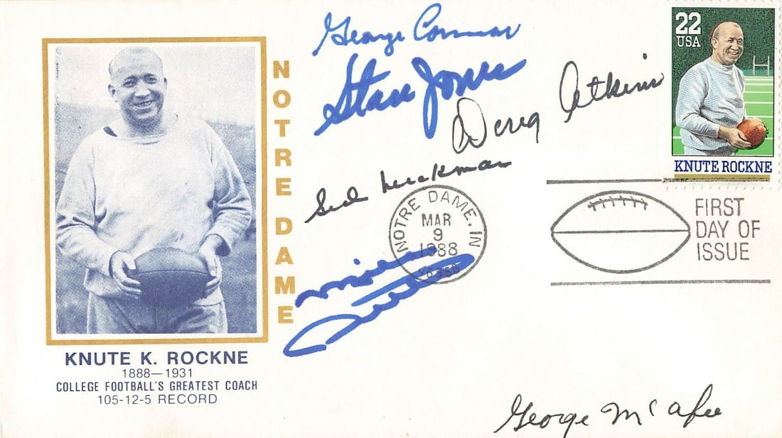 Signed FDC by 6 Chicago Bears Hall of Famers JSA JJ29466 (1 of 2)