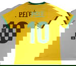 Pele Autographed Brazil National Team Jersey with BAS Authentication