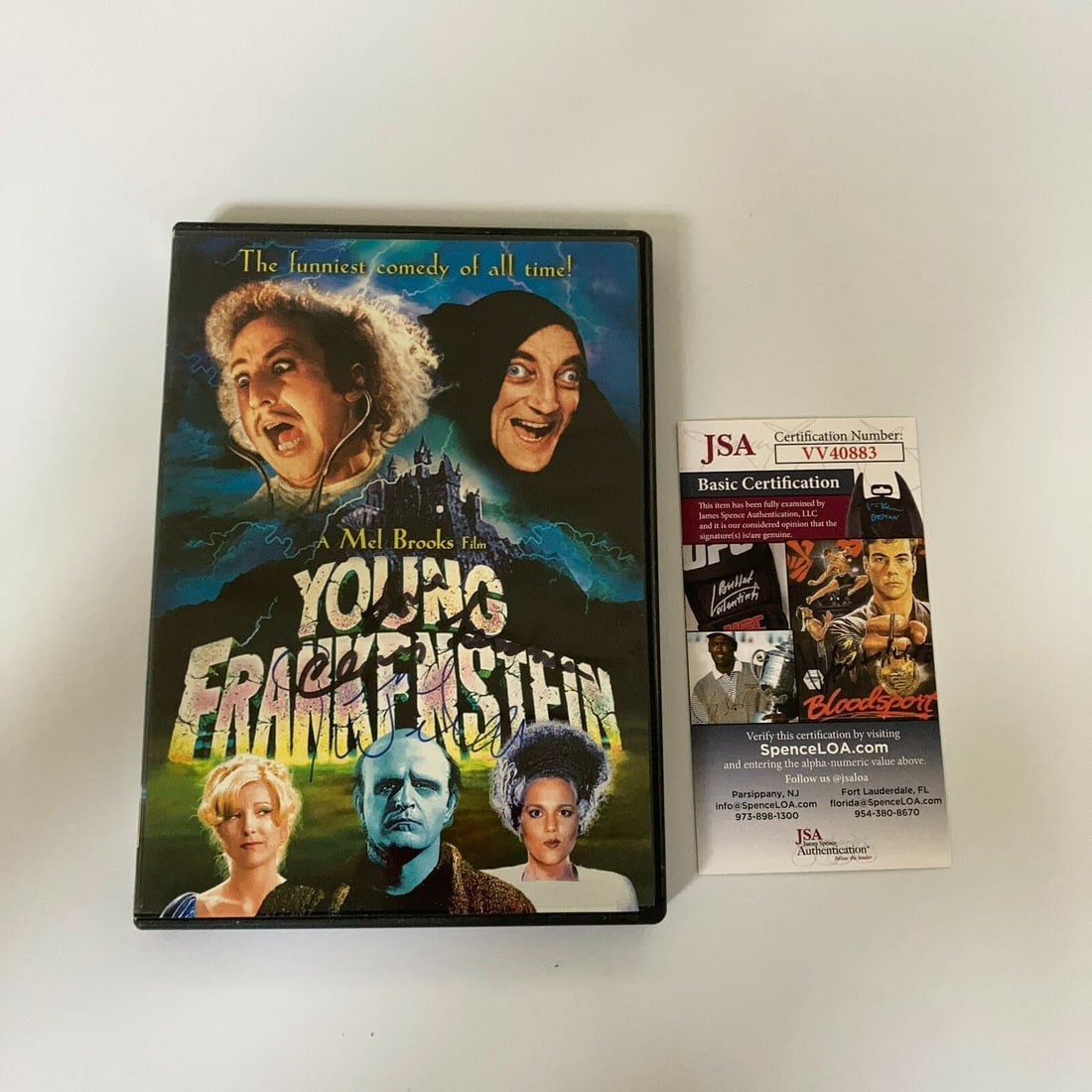 Gene Wilder Cloris Leachman Signed Young Frankenstein DVD with JSA COA (1 of 7)
