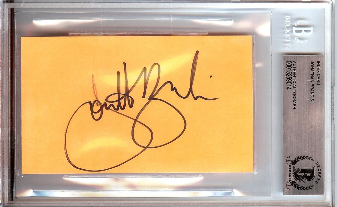 Jonathan Brandis Autographed Index Card seaQuest DSV Beckett Authenticated (1 of 1)