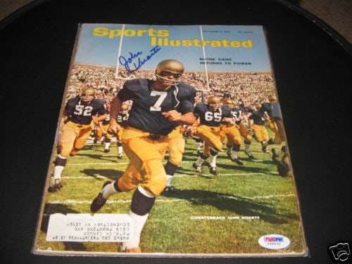 John Huarte Autographed Sports Illustrated Magazine Football NFL Notre Dame (1 of 1)